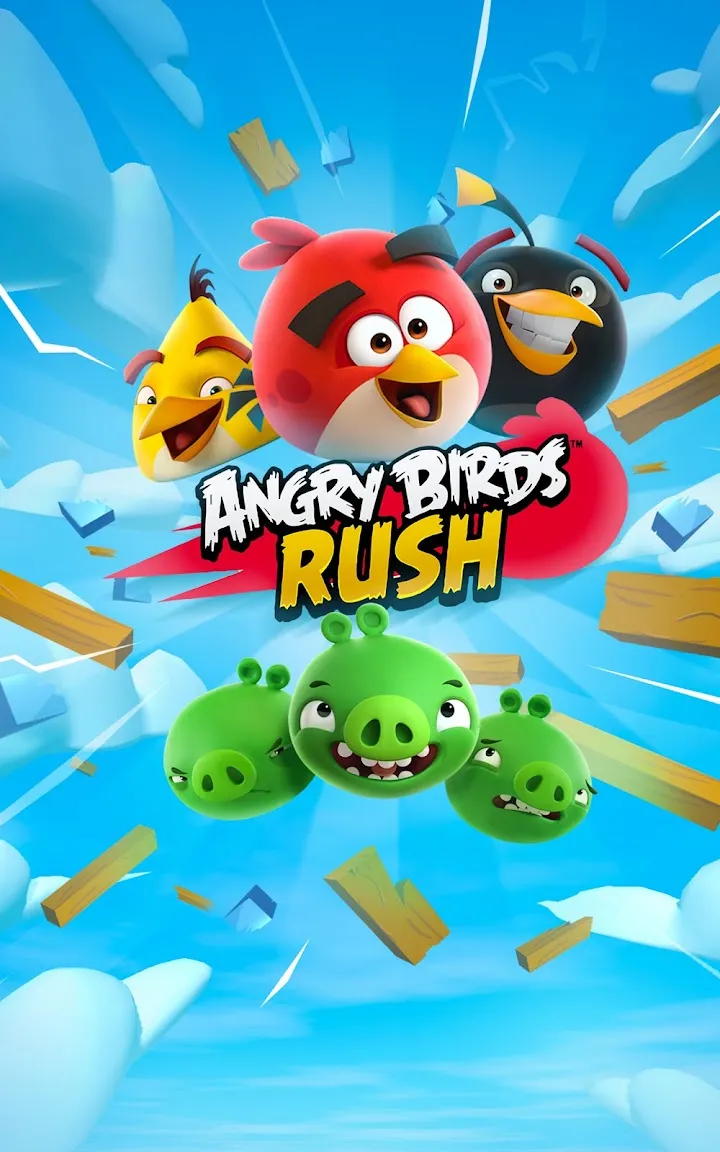 Angry Birds Rush mit zerstörbaren Holzbauten